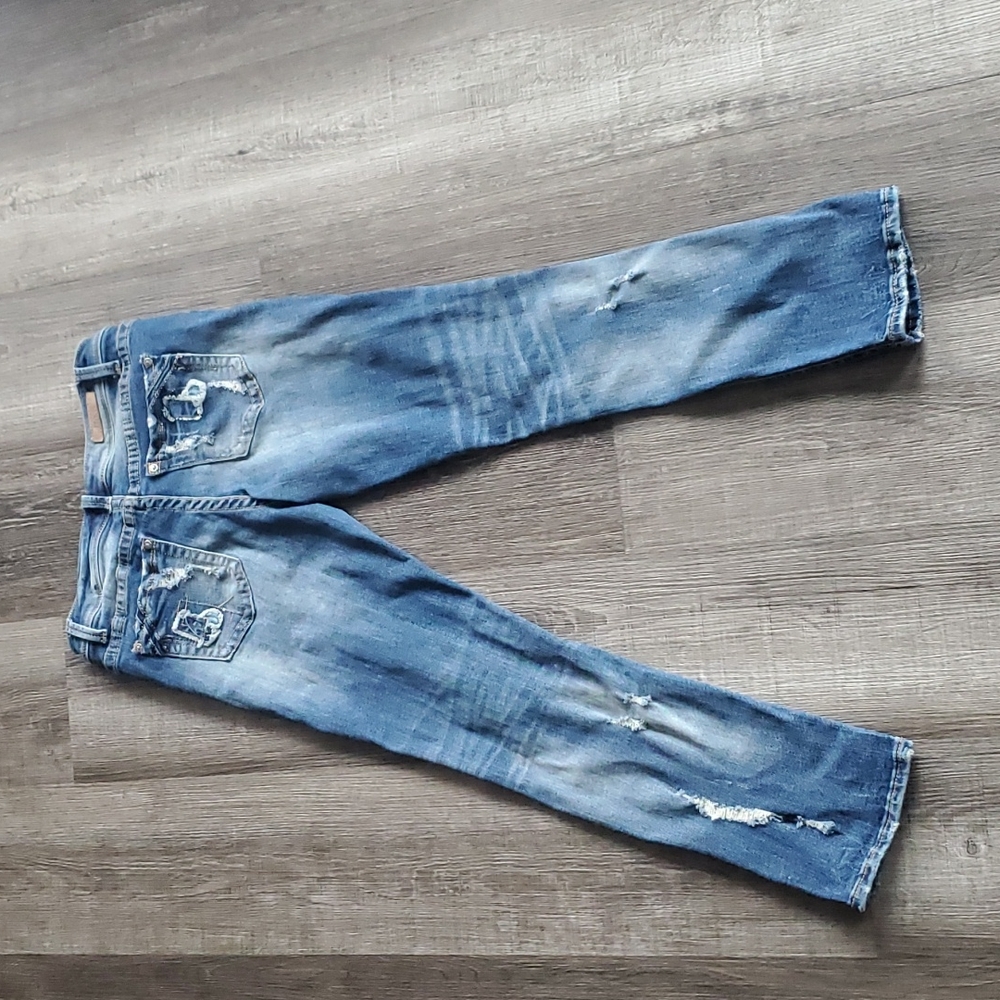 Buckle black slouchy skinny size 26